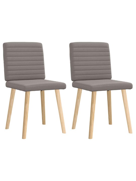 Jídelní židle 2 ks taupe textil