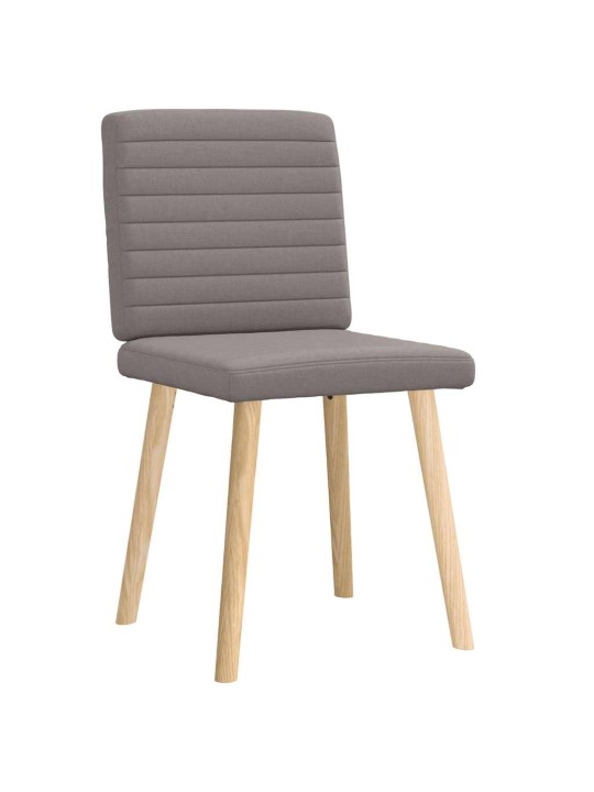 Jídelní židle 2 ks taupe textil