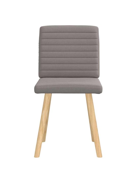 Jídelní židle 2 ks taupe textil