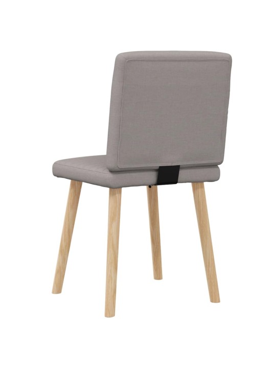 Jídelní židle 2 ks taupe textil