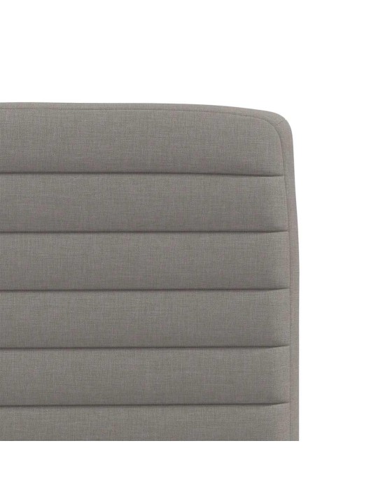 Jídelní židle 2 ks taupe textil