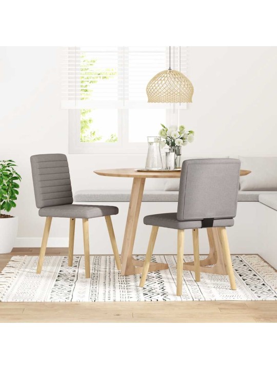 Jídelní židle 2 ks taupe textil