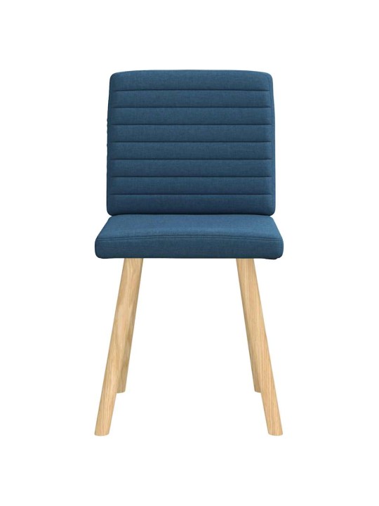 Jídelní židle 2 ks modré textil