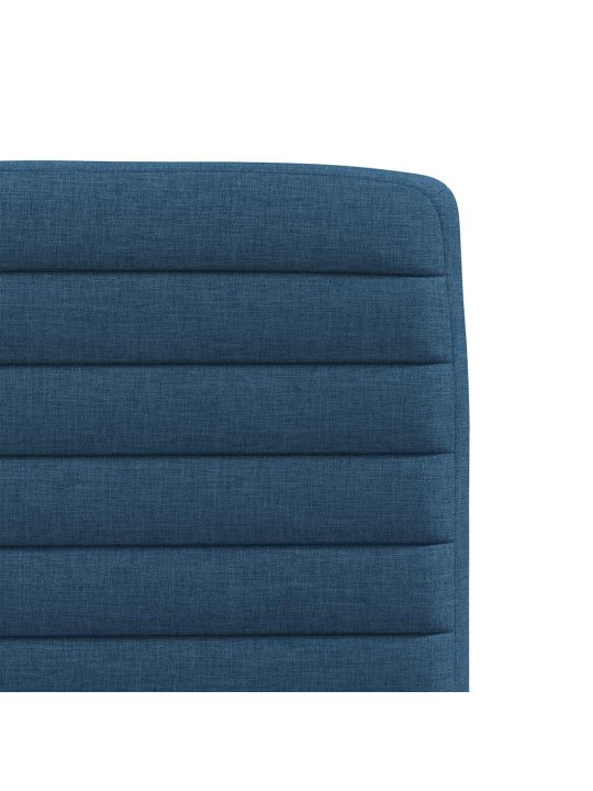 Jídelní židle 2 ks modré textil
