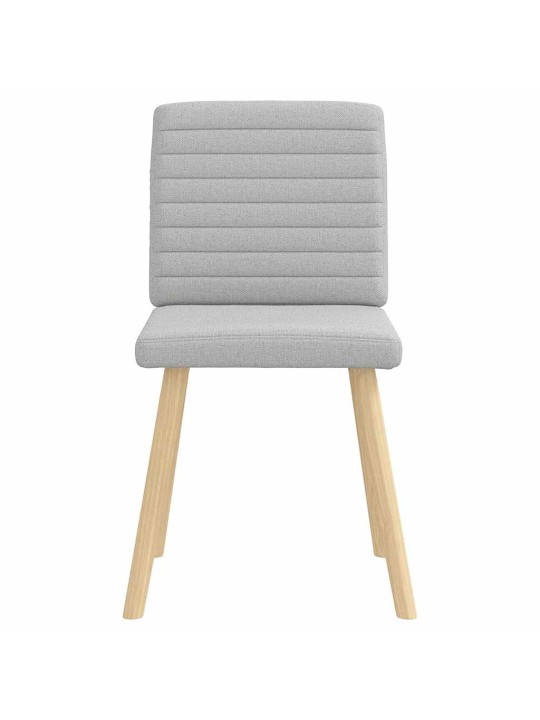 Otočné jídelní židle 2 ks oblak šedá textil