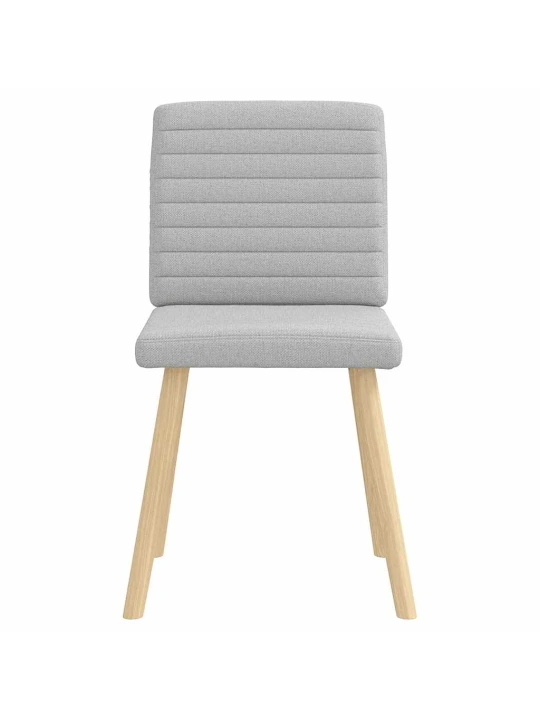 Otočné jídelní židle 2 ks oblak šedá textil