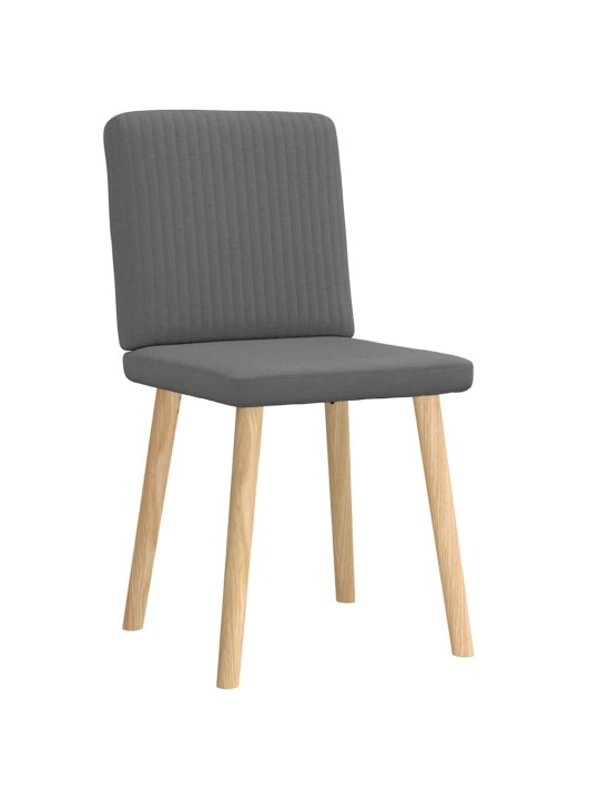 Jídelní židle 2 ks tmavě šedé textil