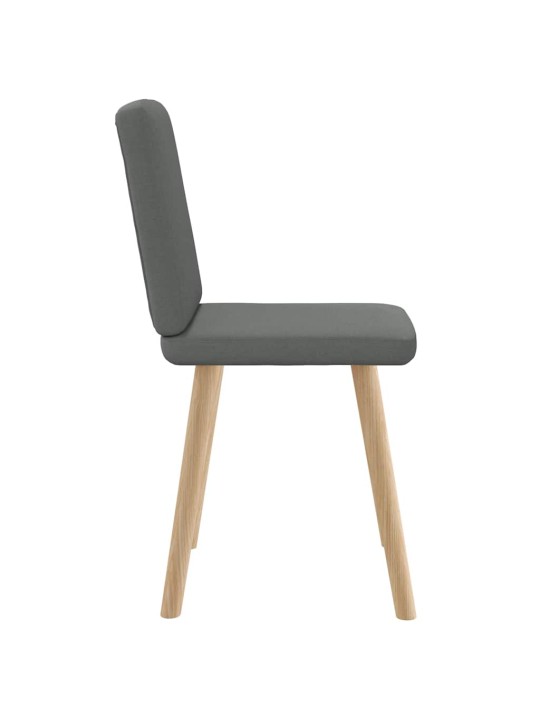 Jídelní židle 2 ks tmavě šedé textil