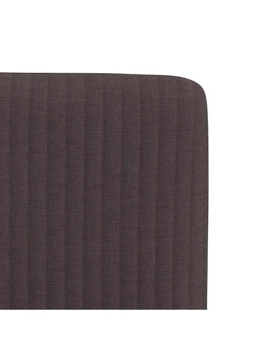 Jídelní židle 2 ks tmavě hnědé textil