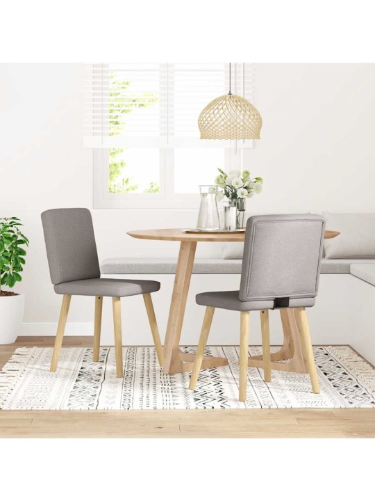 Jídelní židle 2 ks taupe textil