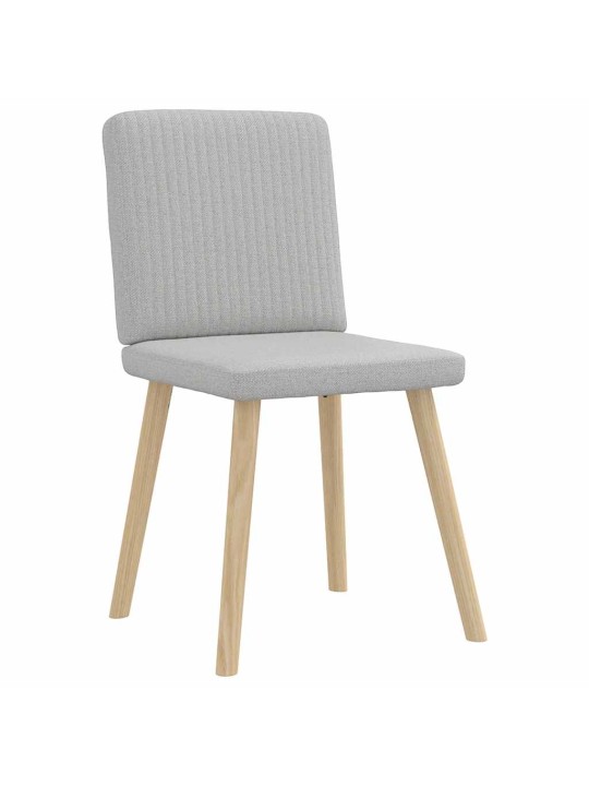 Otočné jídelní židle 2 ks oblak šedá textil