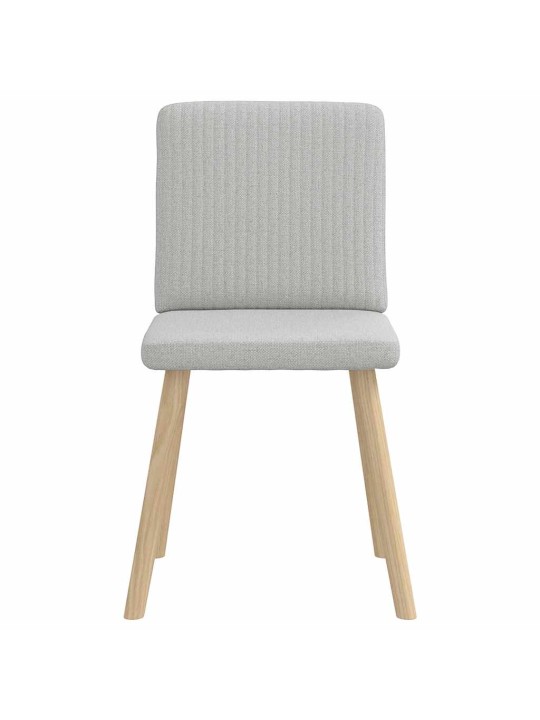 Otočné jídelní židle 2 ks oblak šedá textil