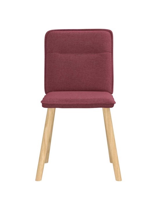Jídelní židle 2 ks vínové textil