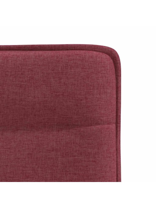 Jídelní židle 2 ks vínové textil