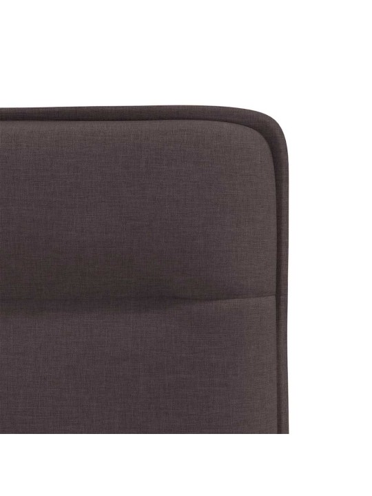 Jídelní židle 2 ks tmavě hnědé textil