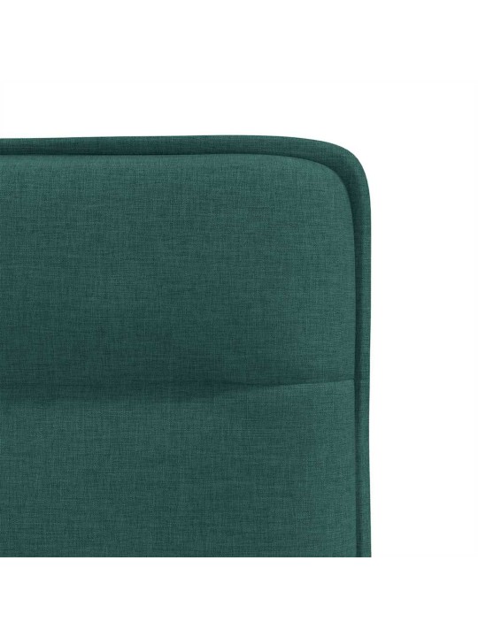 Jídelní židle 4 ks tmavě zelené textil