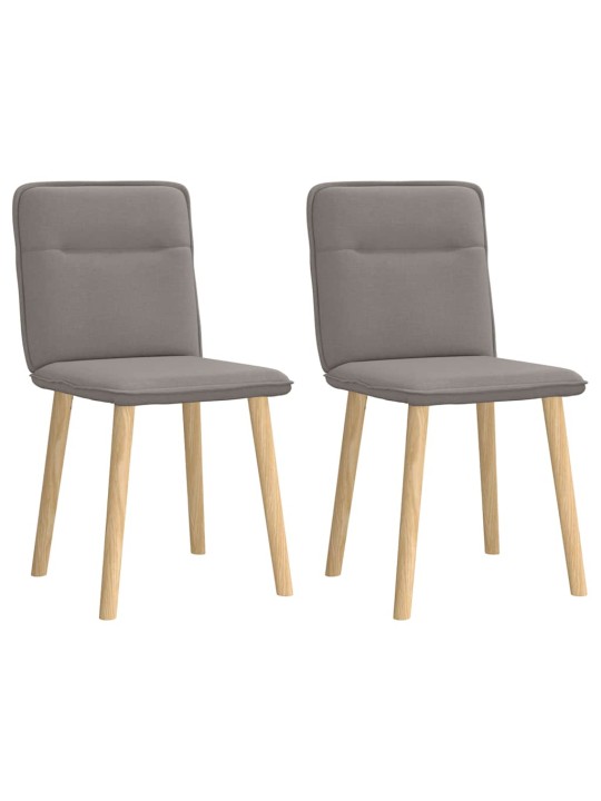 Jídelní židle 2 ks taupe textil