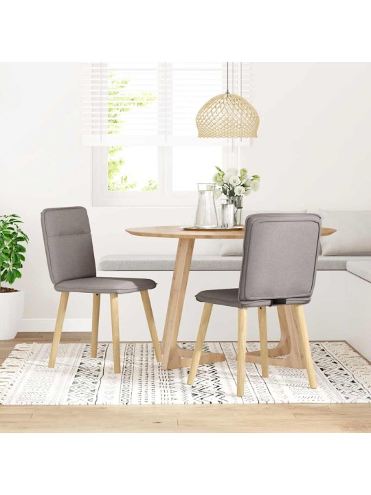 Jídelní židle 2 ks taupe textil