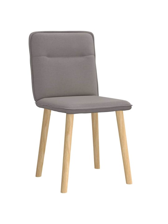 Jídelní židle 2 ks taupe textil
