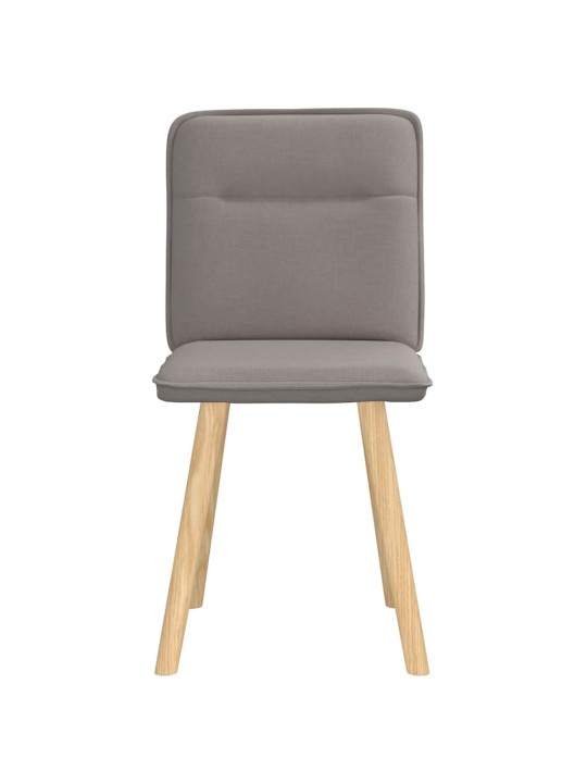 Jídelní židle 2 ks taupe textil
