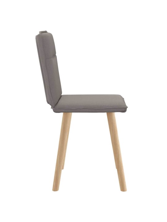 Jídelní židle 2 ks taupe textil