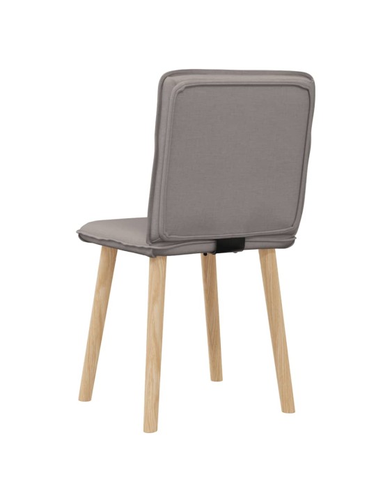 Jídelní židle 2 ks taupe textil