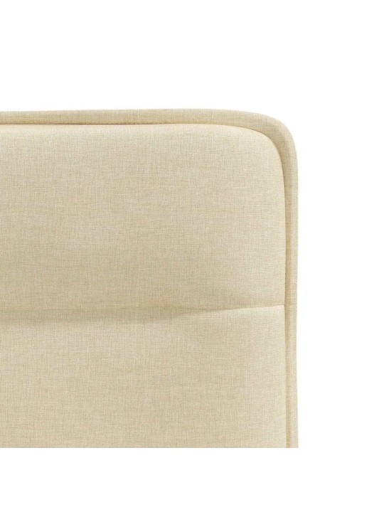 Jídelní židle 2 ks krémové textil