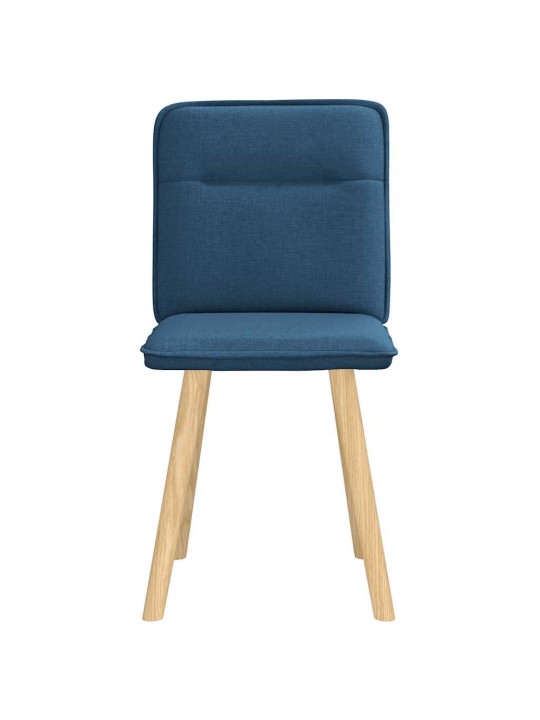 Jídelní židle 2 ks modré textil