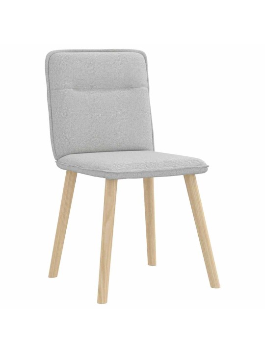 Otočné jídelní židle 2 ks oblak šedá textil
