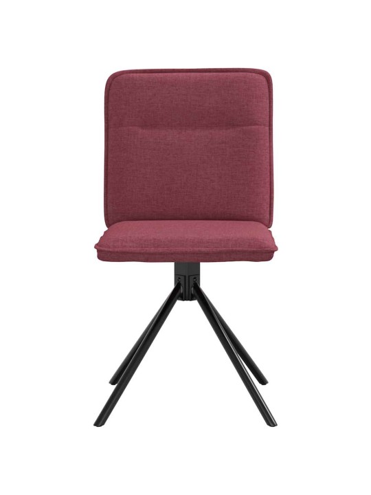 Jídelní židle 2 ks vínové textil