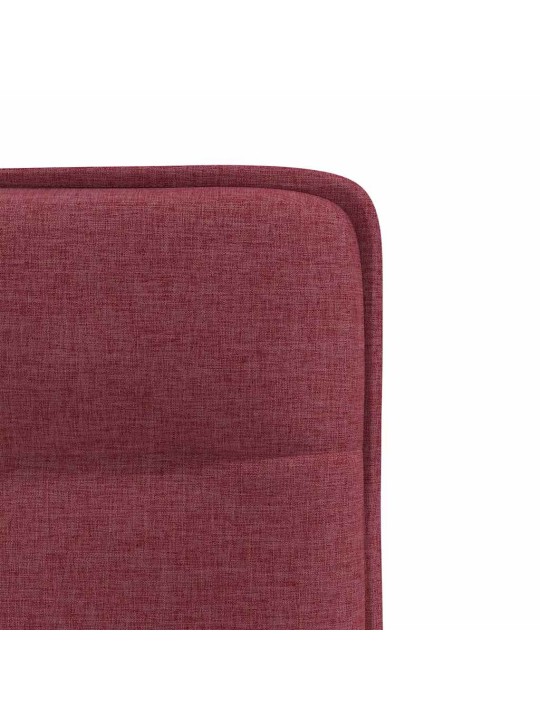Jídelní židle 2 ks vínové textil