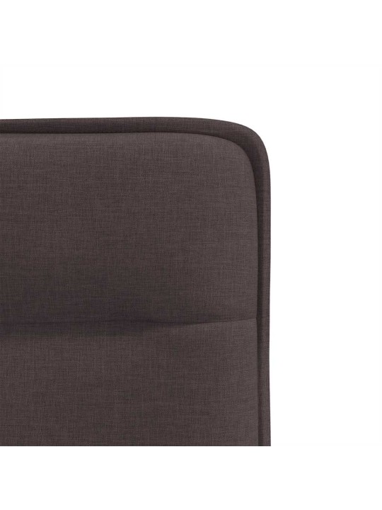 Jídelní židle 2 ks tmavě hnědé textil
