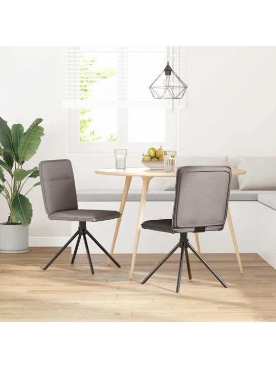 Jídelní židle 2 ks taupe textil