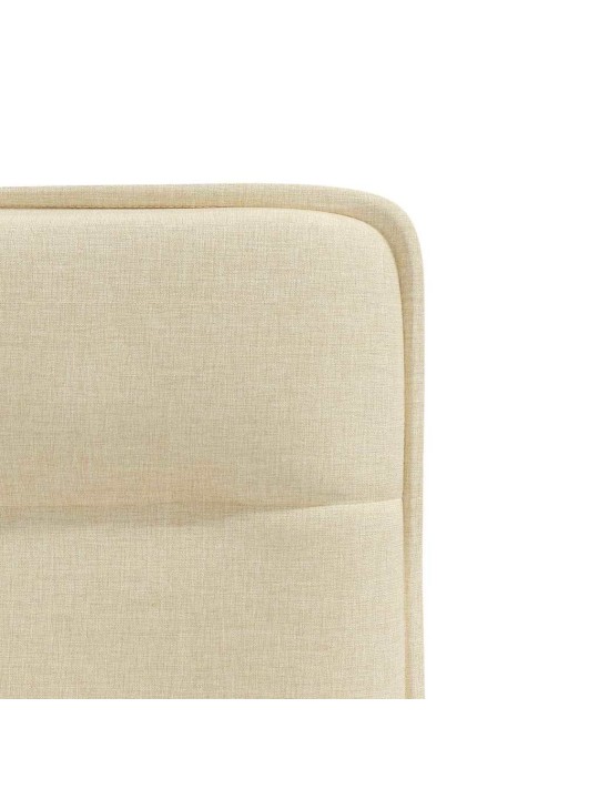 Jídelní židle 2 ks krémové textil