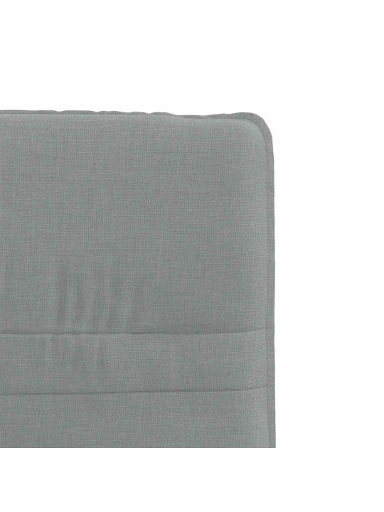 Jídelní židle 2 ks světle šedé textil