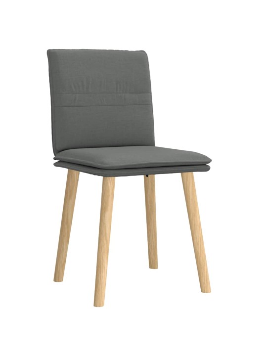 Jídelní židle 2 ks tmavě šedé textil