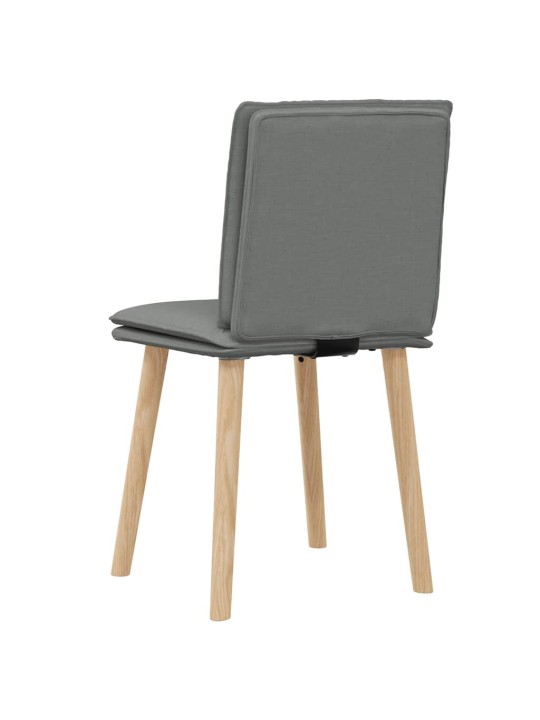 Jídelní židle 2 ks tmavě šedé textil