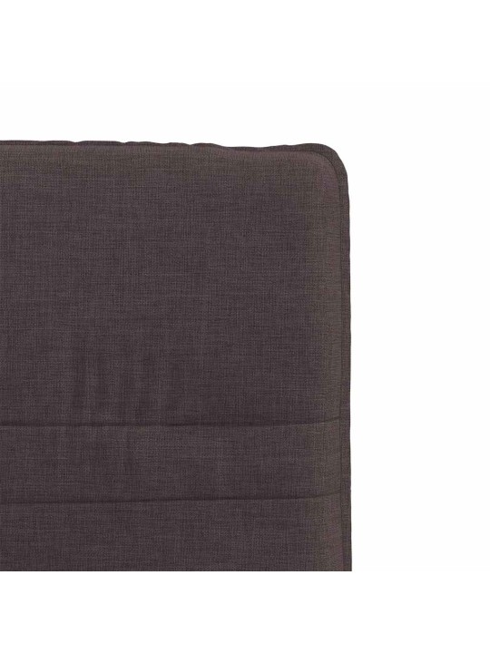 Jídelní židle 2 ks tmavě hnědé textil