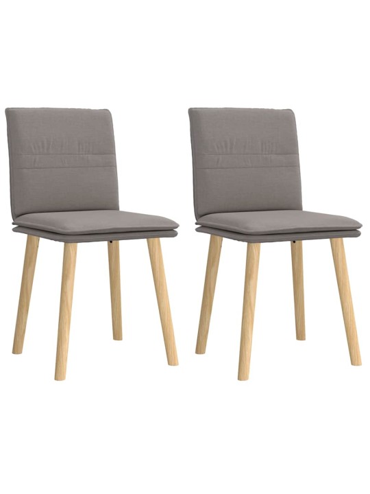 Jídelní židle 2 ks taupe textil