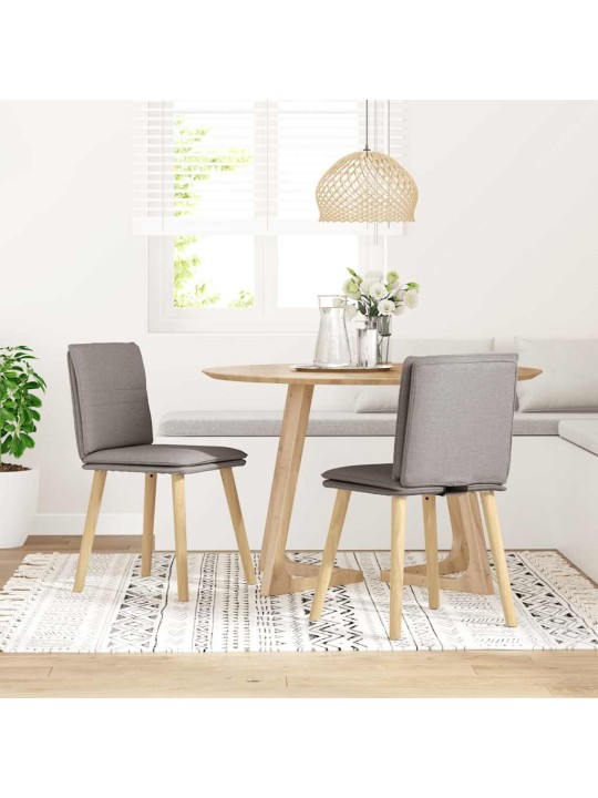 Jídelní židle 2 ks taupe textil