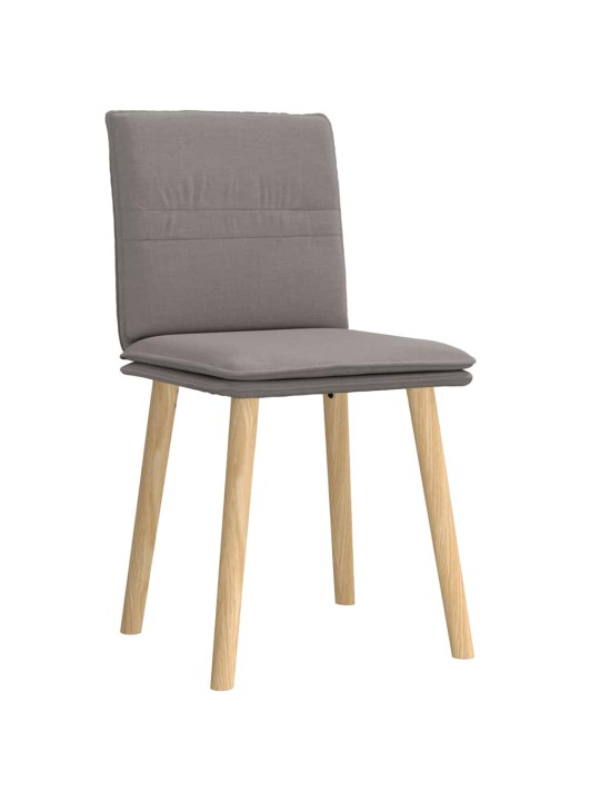 Jídelní židle 2 ks taupe textil