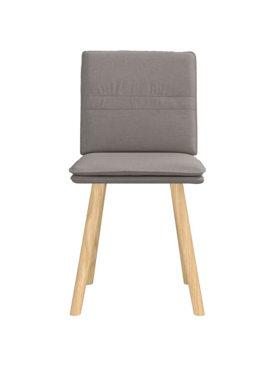 Jídelní židle 2 ks taupe textil