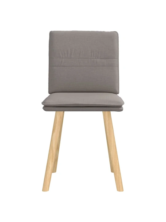 Jídelní židle 2 ks taupe textil