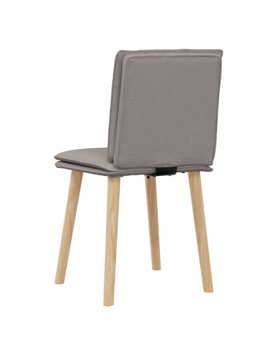 Jídelní židle 2 ks taupe textil
