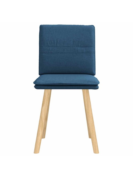 Jídelní židle 2 ks modré textil