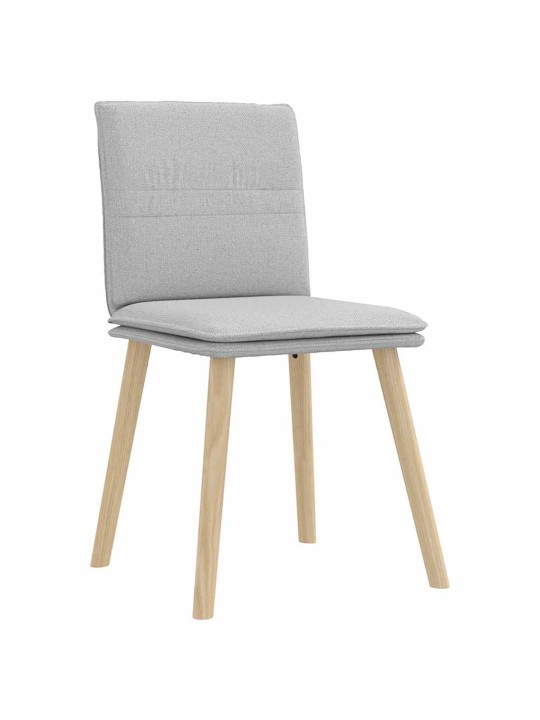 Otočné jídelní židle 2 ks oblak šedá textil