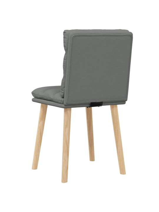 Jídelní židle 2 ks tmavě šedé textil