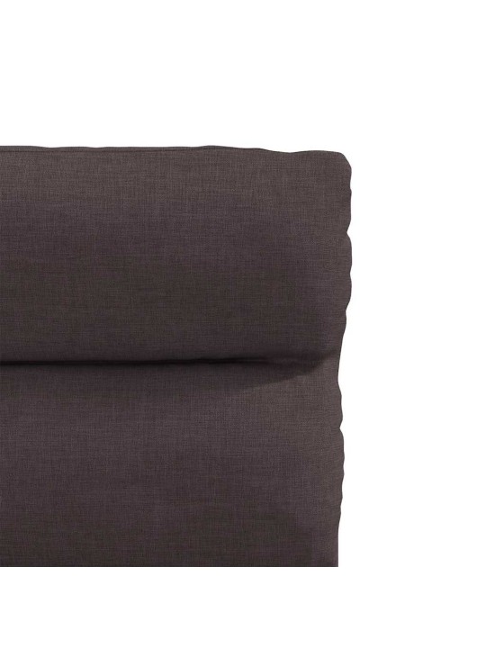 Jídelní židle 2 ks tmavě hnědé textil