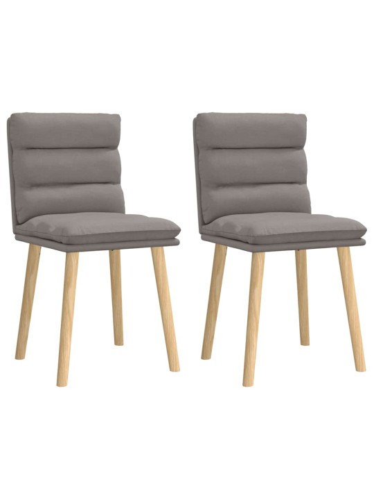 Jídelní židle 2 ks taupe textil