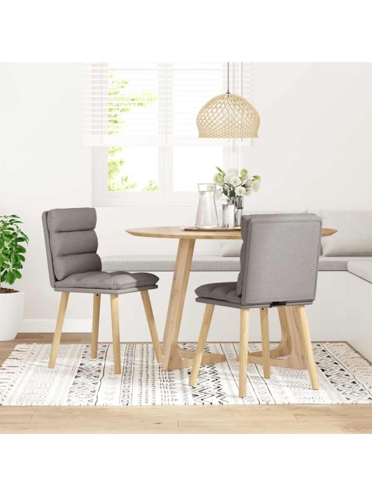 Jídelní židle 2 ks taupe textil